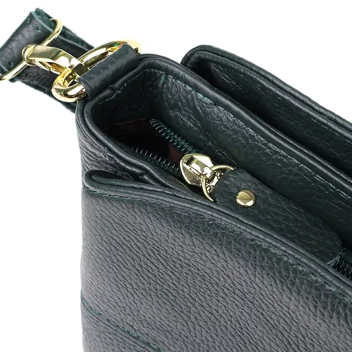 Кожаная сумка Vintage для женщин с тремя отделениями 22.5х16.5х11.5 см sum0027624 - фото 6