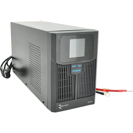 ИБП с правильной синусоидой Ritar RTSW-1500 LCD (1000Вт),12В, под наружный АКБ, (500x245x350) 14,9 кг (400x145x210), Q1, Box