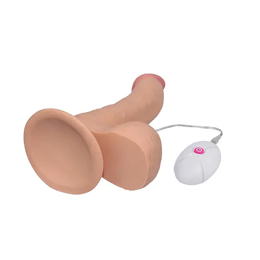Реалістичний вібратор Lovetoy The Ultra Soft Dude 20 см тілесний - фото 9