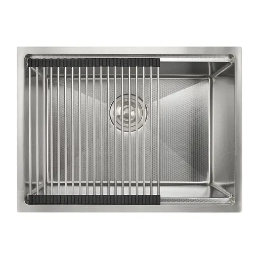 Кухонна мийка під стільницю декор NSS-5742, Нержавіюча сталь - фото 1
