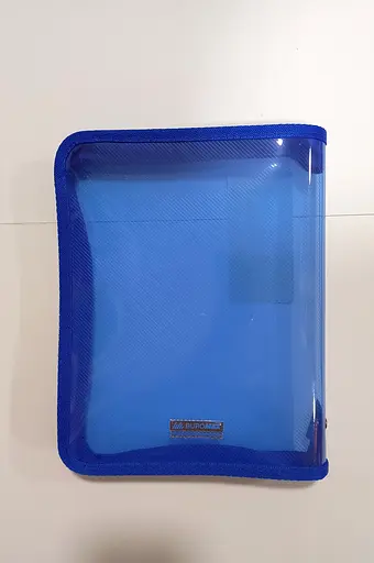 Папка, на блискавці, B5, BM.3940-99 BUROMAX, матовий напівпрозорий пластик, кольорова (4823078953063) Синій - фото 1