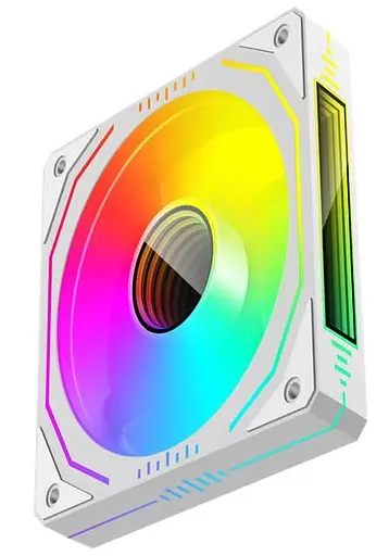 Вентилятор Coolmoon 120мм CM-MA1-ARGB White (CM-MA1-ARGB) - фото 1