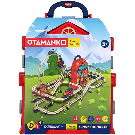 Игровой набор Otamanko Храбрый Паровозик трюковая железная дорога 142 детали - фото 11