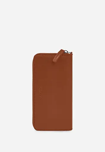 Кожаный портмоне на молнии Monik светло-коричневый - фото 5