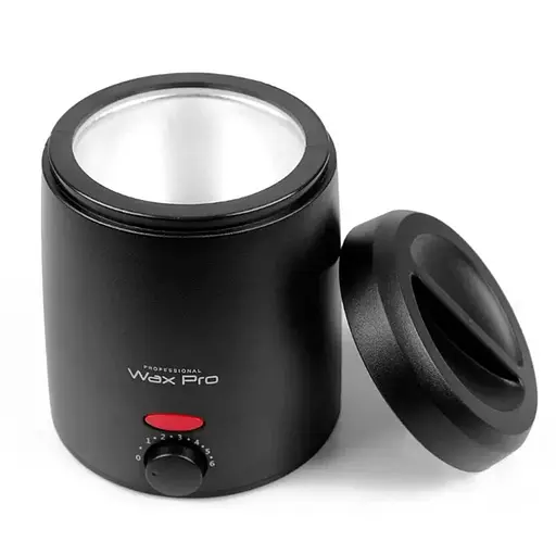 Воскоплав банковий для депіляції нагрівач для гарячого воску з терморегулятором Wax Pro-200 200мл Чорний - фото 2