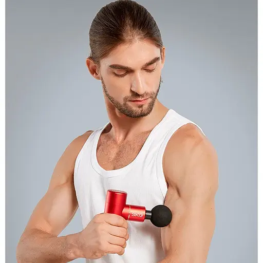 Перкусійний масажер SKG Gun F3mini Red [104321] - фото 5