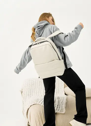 Жіночий рюкзак Sambag ZARD DART сірий 44 x 31 x 15 см (25523030) - фото 2