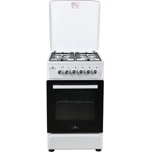 Плита комбинированная Castle CPG-50W белая - фото 1