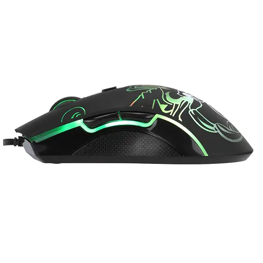 Мишка Marvo M209 LED USB Black (M209) - фото 4