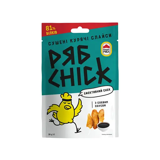 Слайси курячі РябChick сушені з соєвим соусом 30 г (861697)