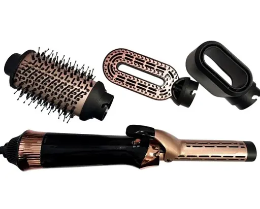 Фен-щетка 4 в 1 Rotex RHC494-T стайлер с турмалиновым покрытием, вращающаяся расческа AirBrush 1200 Вт - фото 4