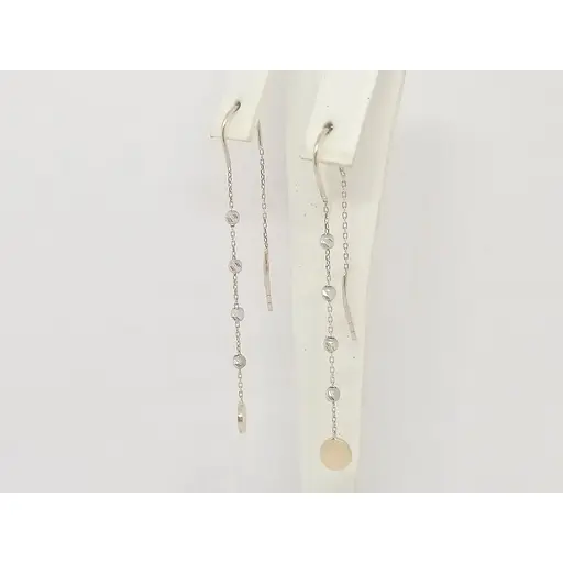 Золотые серьги-протяжки Столичная Ювелирная Фабрика. 106802 - фото 3