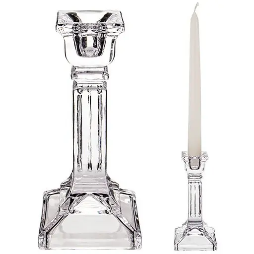 Уценка. Подсвечник стеклянный LeGlass 15 см 2 шт. (355-261) - фото 1