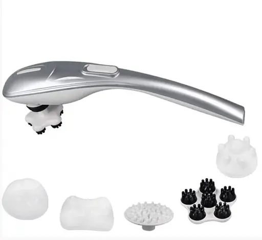 Ручний масажер 701-В для шиї, спини і тіла (5 насадок) - фото 2