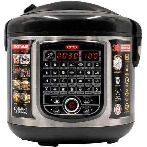 Мультиварка рисоварка Rotex RMC505-B Excellence з тефлоновою чашею - фото 1