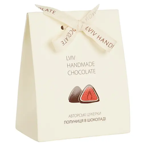 Шоколадные конфеты Львівська Майстерня Шоколаду Клубника в шоколаде 100 г - фото 2