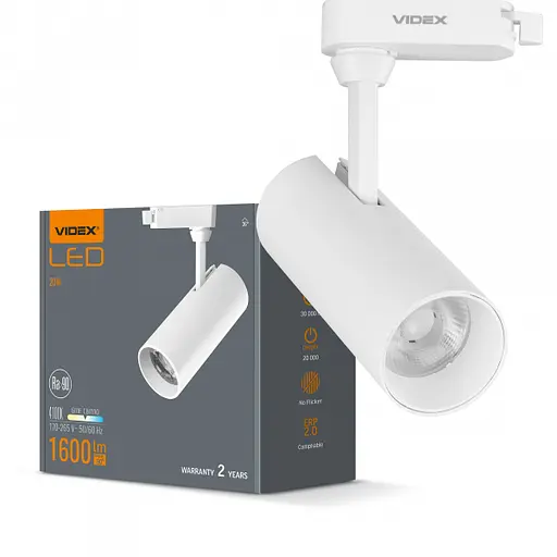 LED светильник трековий VIDEX 20W 4100K белый - фото 1