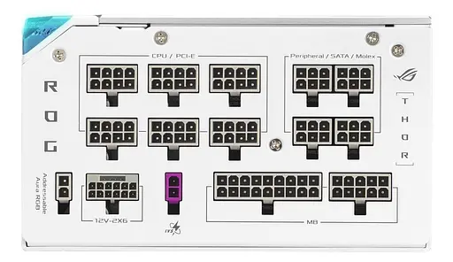 Блок живлення ASUS ROG THOR 1200W 80+ Platinum WHITE (90YE00V5-B0NA00) - фото 6