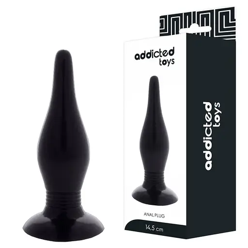 Анальна пробка Addicted Toys Plug Spot 14.5 см (чорний) - фото 3