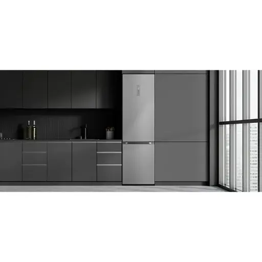 Холодильник LG с нижним морозильным отделением 203x60х68 холод.отд. 277 л мороз.отд. 110л 2дв. А++ NF инв. диспл. внеш. зона св. тело Metal Fresh серебристый - фото 2