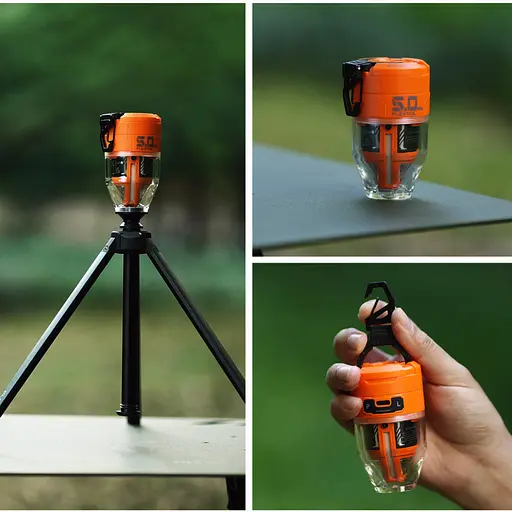 Насос-ліхтар кемпінговий Flextail Max Pump 3, помаранчевий - фото 15