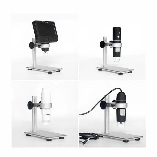 Штатив для мікроскопа універсальний, алюмінієвий, з регулюванням по висоті (100293) - фото 4