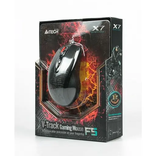 Миша A4Tech F5 USB Mystic Black - фото 8