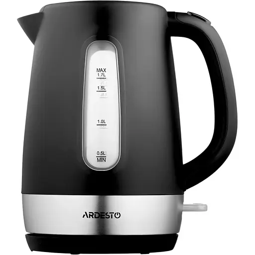 Электрочайник Ardesto 1.7л Strix пластик черный матовый