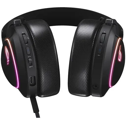 Навушники Asus гарнітура ігрова повнорозмірні Rog Delta II (A701) чорні - фото 5