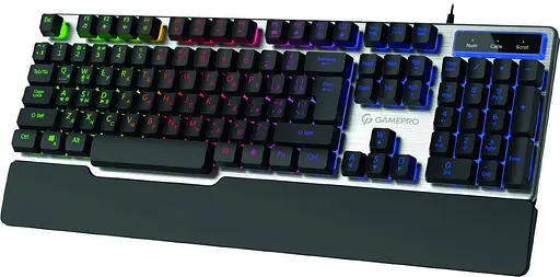 Клавіатура GamePro GK599 Stinger RGB USB Silver (GK599) - фото 2