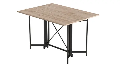 Стіл-книга трансформер Спайдер Ferrum-decor 750x1150x880 Чорний метал ДСП Дуб Сан-Марино 16 мм (FRD-105089) - фото 6