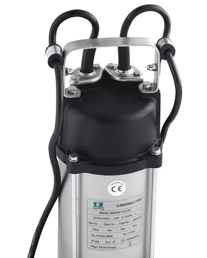 Дренажно-фекальный насос Pumpman WQD25-11-0.75S Нmax 11 м Qmax 20 куб.м 750 Вт (CV029768) - фото 2