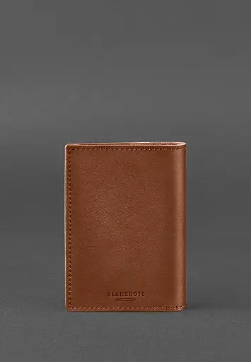 Кожаная обложка для военного билета (под военно-учетный документ) 7.4 А5 светло-коричневая - фото 5