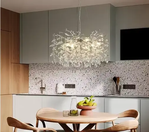 Люстра кришталева підвісна V WM-7049 600-E14*8-52 - фото 2