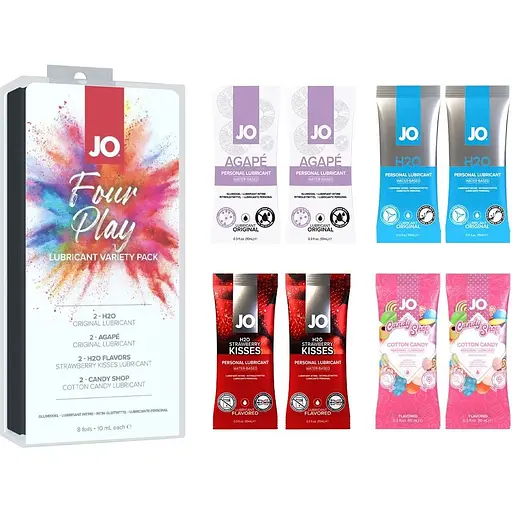 Набор смазок на водной основе System JO Four Play (8x10мл)