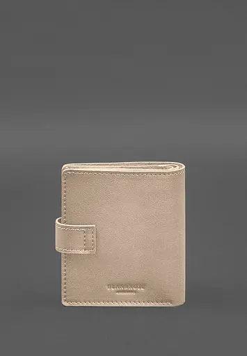 Кожаная обложка-портмоне для военного билета офицера запаса (широкий документ) Светло-бежевый - фото 8