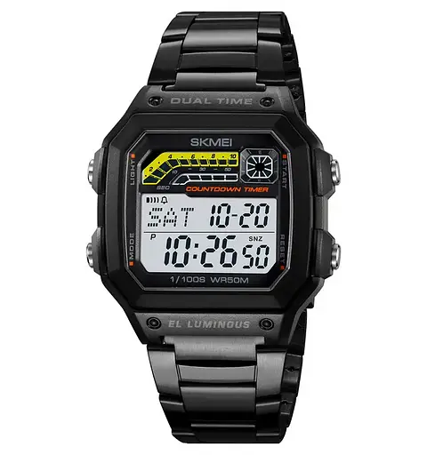 Часы мужские наручные металлические Skmei 2307 (Черный)