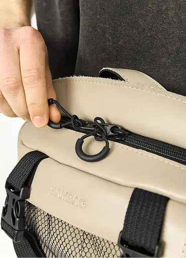 Большая мужская сумка бананка Sambag DynamicDart серая 38 × 21 × 7 см (80411130m) - фото 3