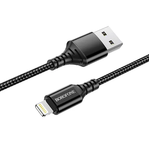 Кабель Borofone BX54 USB to Lightning 1 м черный - фото 1