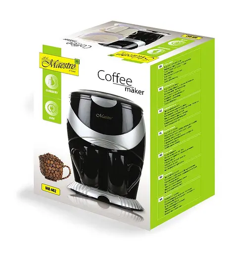 Капельная кофеварка Maestro MR 402 в наборе с 2 чашками. - фото 3