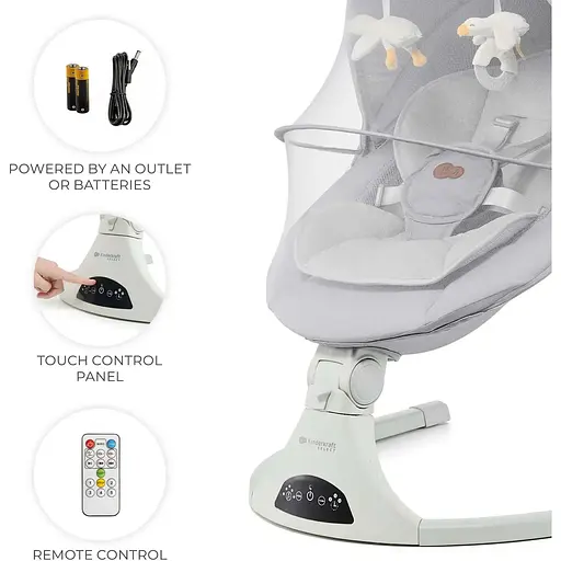 Кресло-качели Kinderkraft Tulsy Gray (KBTULS00GRY0000) - фото 9