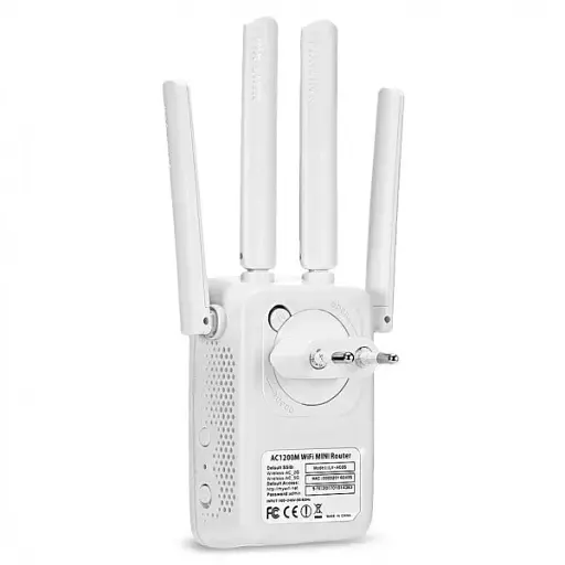 Розширювач діапазону Wi-Fi, ретранслятор, маршрутизатор, точка доступу, бездротовий струм Pix Link 1200М дводіапазонний LV-AC05 - фото 2