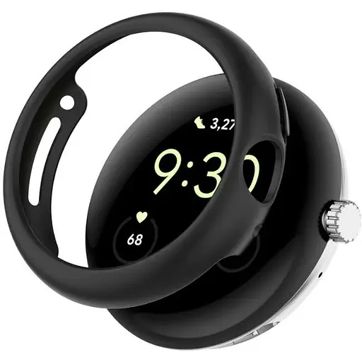 Чехол-бампер DK Пластик Vinyl для Google Pixel Watch 1/2 (black)