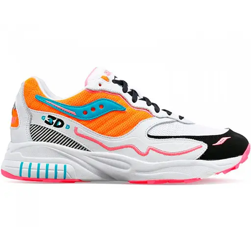 Кросівки Saucony 3D Grid Hurricane 42.5 White/Orange (1097-S70646-5105) - фото 2