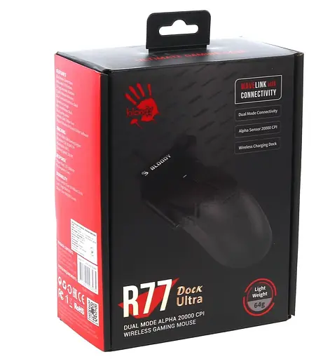 Мышь Bloody R77 Ultra Dock Black (R77 Ultra Dock (Black)) - фото 10