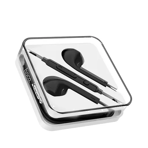 Дротові навушники Hoco M55, 3.5mm, 1.2m, Чорний - фото 3