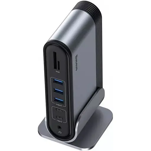 Адаптер Baseus Working Station Four-Screen Multifunctional Type-C Hub Adapter CAHub-HG0G - фото 1