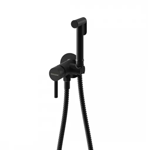 Набір гігієнічного душу прихованого монтажу Kohlman Axel Black QW135AB, Чорний матовий - фото 1