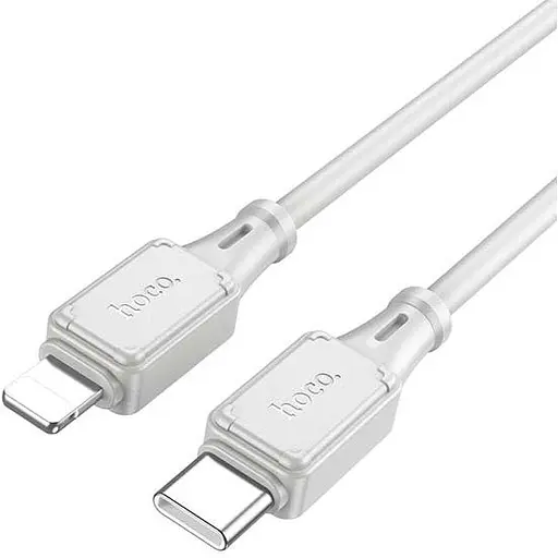 Кабель зарядки Hoco X101 Silicone Type-C to Lightning PD27W сірий