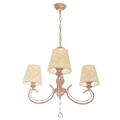 Люстра підвісна Brille прованс з абажуром E27 60W G (BKL-647S/3)